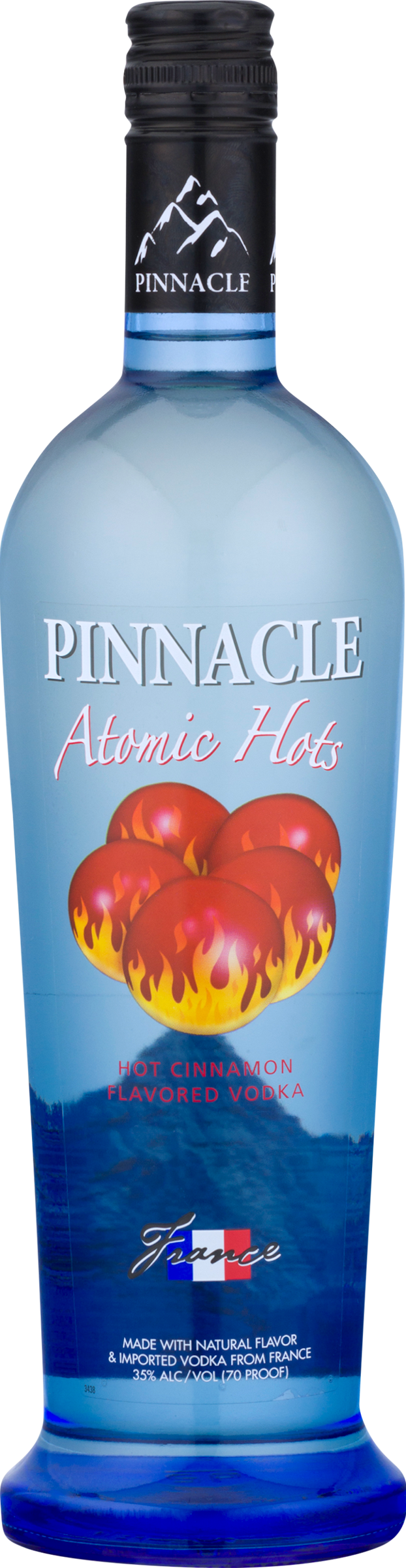 Bottle of Pinnacle® Atomic Hot Vodka
