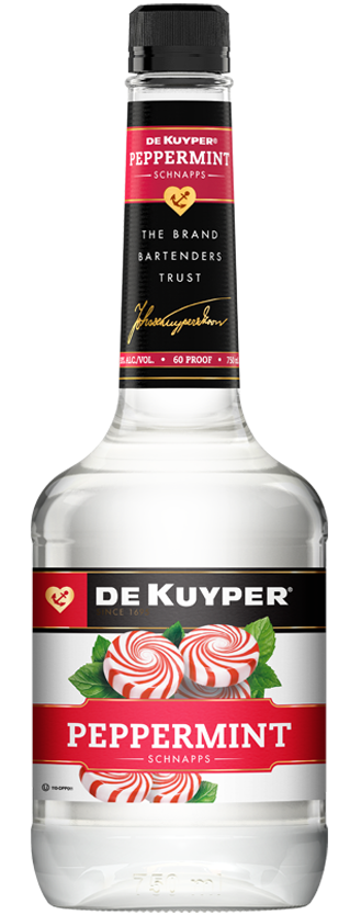 Bottle of DeKuyper® Peppermint Schnapps
