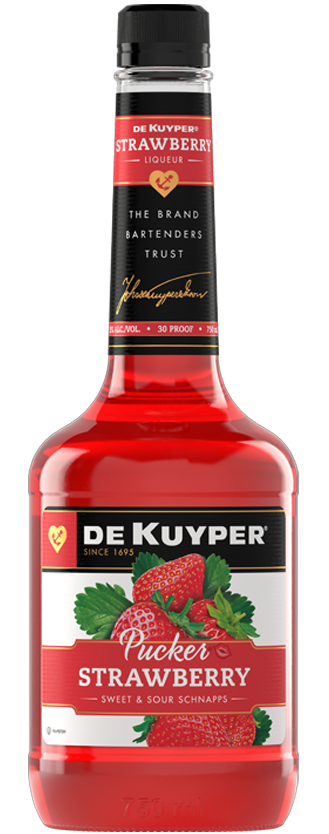 Bottle of DeKuyper® Pucker® Strawberry Schnapps
