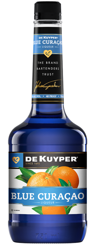 Bottle of DeKuyper® Blue Curacao
