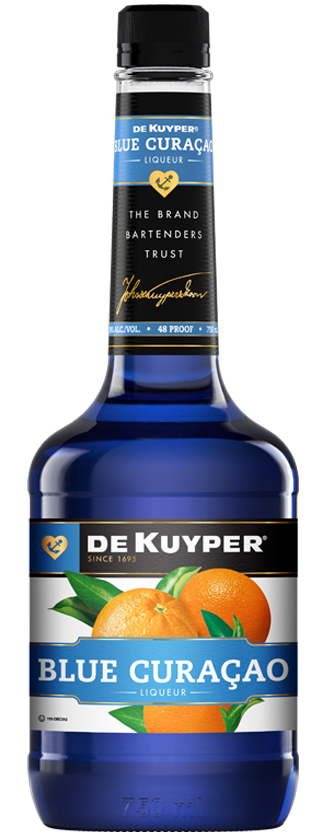 Bottle of DEKUYPER® BLUE CURACAO