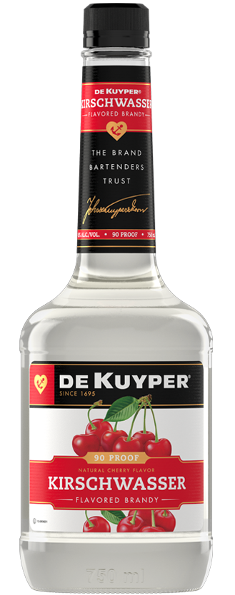 Bottle of DeKuyper® Kirschwasser Flavored Brandy