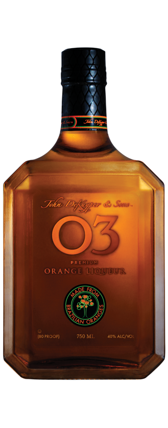 Bottle of JDK &amp; Sons™ O3® Premium Orange Liqueur
