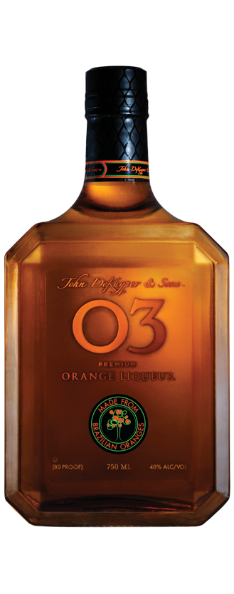 Bottle of JDK &amp; Sons™ O3® Premium Orange Liqueur
