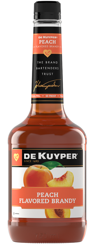 Bottle of DeKuyper® Peach Flavored Brandy
