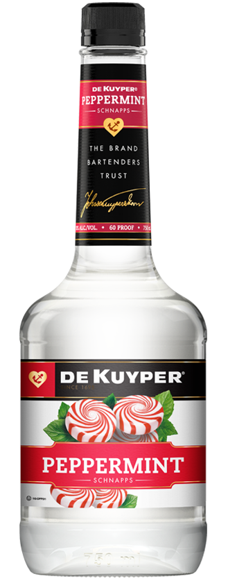 Bottle of DeKuyper® Peppermint Schnapps Liqueur