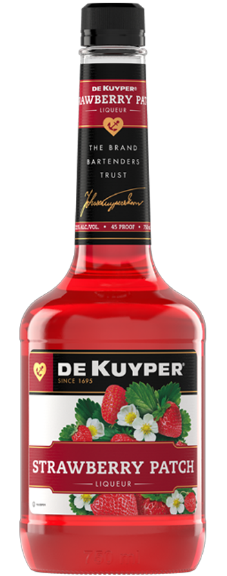 Bottle of DeKuyper® Strawberry Patch Schnapps Liqueur
