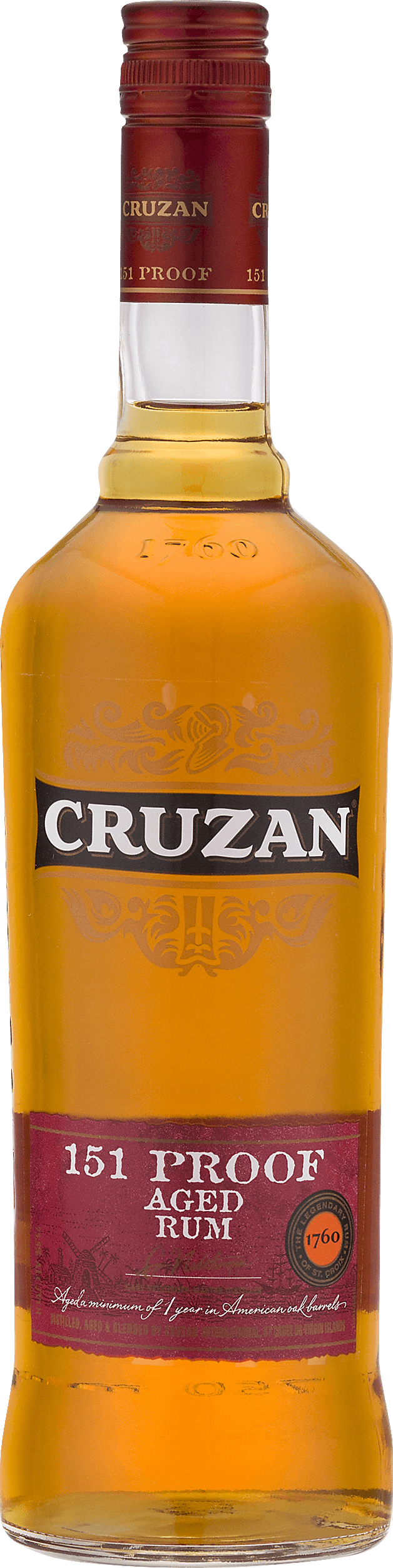 Bottle of Cruzan® 151 Rum
