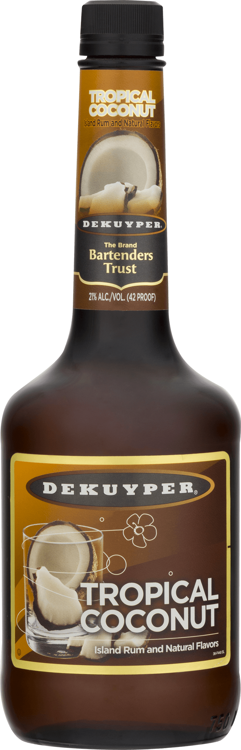 Bottle of DeKuyper® Tropical Coconut