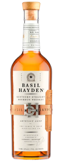 Bottle of Basil Hayden Kentucky Straight Bourbon Whiskey