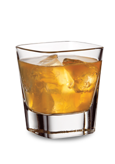 Glass of Apple Manhattan
