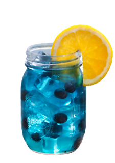 Glass of Blue Marlin