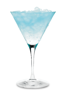 Glass of Blue Martini