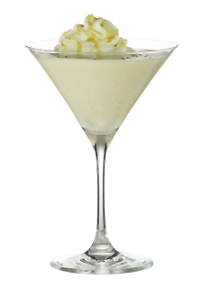 Glass of Caramel Egg Nog Martini