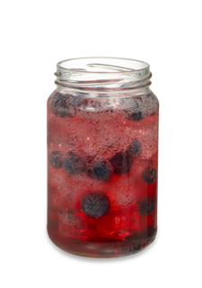 Glass of Sloe Gin Fizz