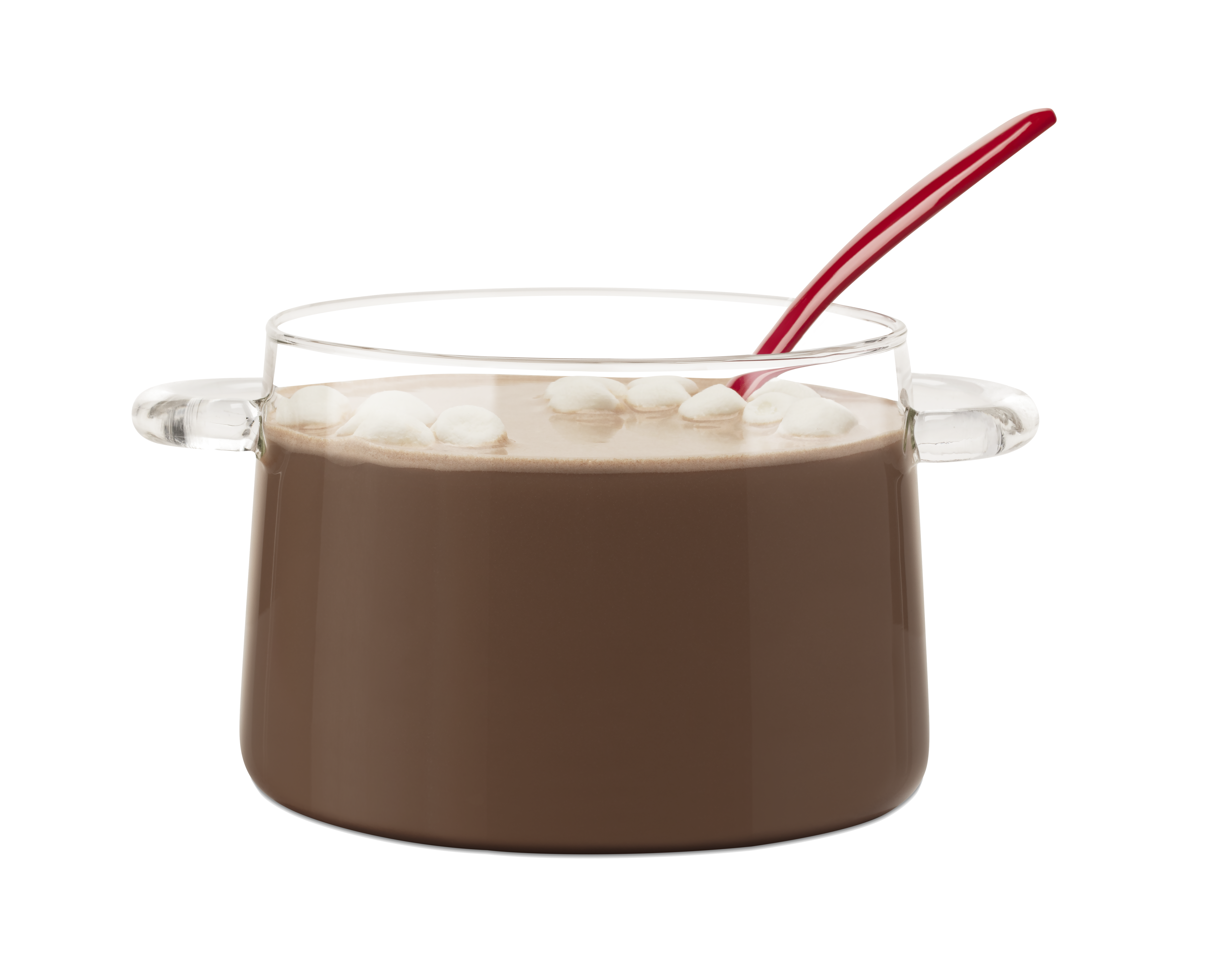Glass of Peppermint Hot Cocoa