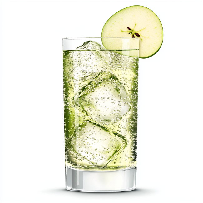 Glass of Green Apple Fizz