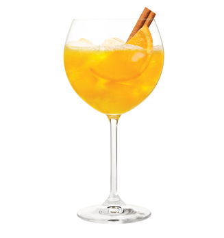 Cinnamon Peach Bellini