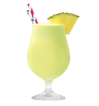 Glass of DeKuyper® Lazy Day Colada