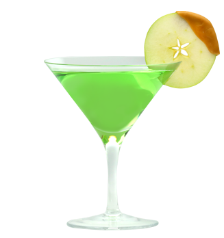Glass of DeKuyper® Caramel Apple Martini
