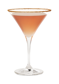 Glass of Merry Berry Martini